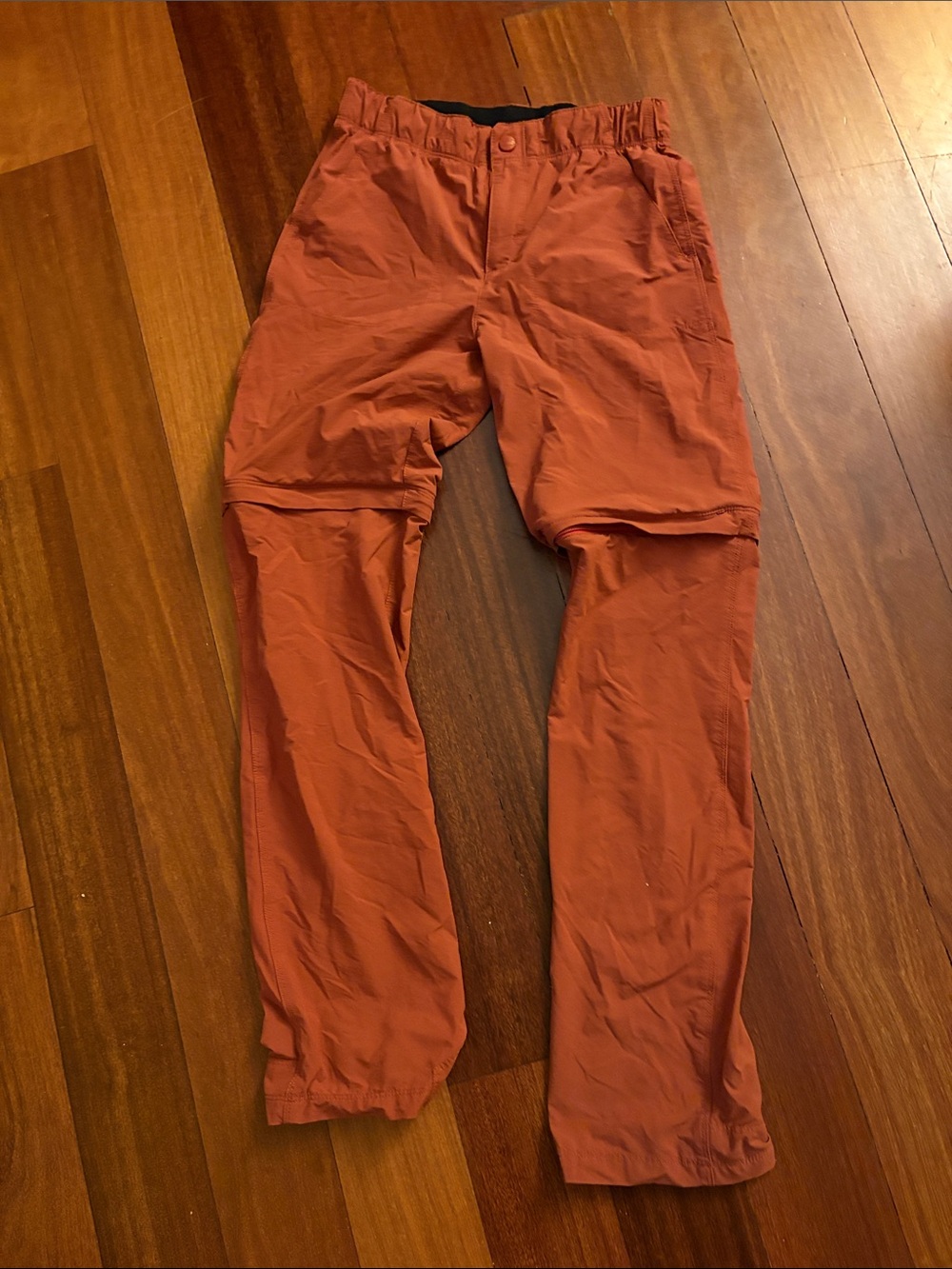 L.L. Bean Boy's Convertible Cargo Pants in Rust
